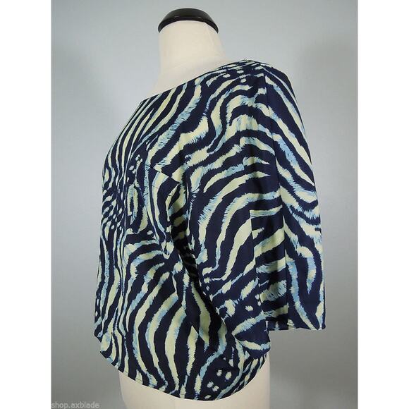 AKIRA BLACK LABEL Dolman Top S SMALL Chicago Animal Print Fabric - Picture 3 of 7